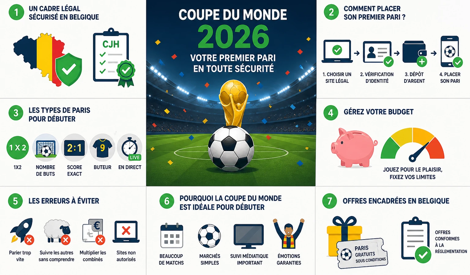 Premier pari sur la Coupe du Monde 2026 : le guide complet pour les joueurs belges