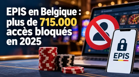 EPIS en Belgique : plus de 715.000 acc&egrave;s aux jeux de hasard bloqu&eacute;s en 2025