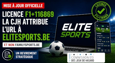 Licence F1+116869 : la CJH attribue finalement l'URL &agrave; EliteSports.be, et non FamilySports