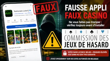 Liste noire de la CJH : une fausse application de la Loterie Nationale parmi les nouveaux sites interdits