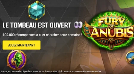Fury of Anubis : pourquoi tous les casinos belges proposent actuellement la m&ecirc;me promotion &agrave; 1.000.000 &euro; ?