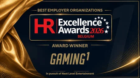 Gaming1 d&eacute;croche un prix aux HR Excellence Awards Belgium 2026