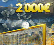 Golden Barre 2 - 2000 euros  gagner en touchant la barre transversale avec BetFirst