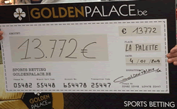 Pari combiné : 13.772 € gagné par un parieur de Golden Palace