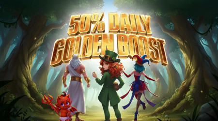 Daily Golden Boost : 50 % de cash en plus sur le casino Golden Palace