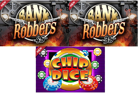 Bank Robbers 4S, Bank Robbers 3S et Chip Dice sur Golden Palace