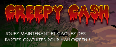 Des free spins à l'occasion d'Halloween sur la machine Creepy Cash