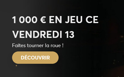Vendredi 13 : Tentez votre chance avec Golden Palace et partagez 1.000 € !