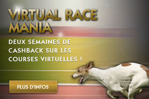 20 % de Cashback sur les courses virtuelles de GoldenPalace.be