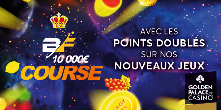 Une course à 10.000 euros sur GoldenPalace.be