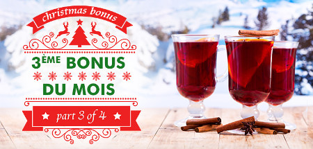 200 € de bonus (40 %) pour le troisième bonus spécial Noël