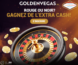 15 € à gagner à la rouletter du casino Golden Vegas