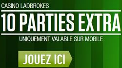 10 parties gratuites Mister Cash Back