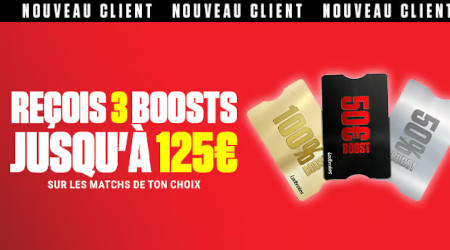 Ladbrokes : jusqu'à 125 € de gains boostés avec le Pack de Bienvenue