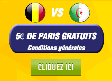 Belgique x Algérie : Ladbrokes offre un pari gratuit de 5 €