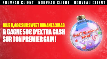 Sweet Bonanza Xmas : Ladbrokes offre jusqu'à 50 € cash dès 0,40 € misés