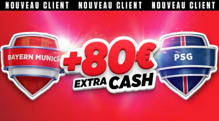 Ladbrokes mise sur le choc Bayern - PSG avec une offre sp&eacute;ciale jusqu'&agrave; 80 &euro; extra cash