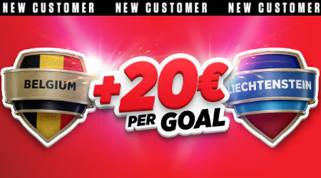 Belgique x Liechtenstein : Gagnez 20 euros par but avec Ladbrokes