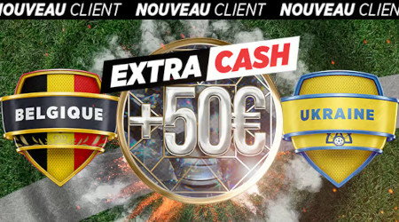 Belgique x Ukraine : 50 euros d'extra  cash si la Belgique marque avec Ladbrokes