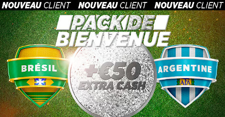 Brésil x Argentine : Gagnez 50 euros d'extra  avec Ladbrokes