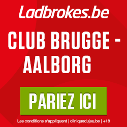 Cote boostée pour le match d'Europa League FC Bruges x Aalborg