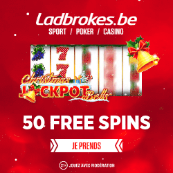 50 free spins au casino Ladbrokes avec le code 50SANTA
