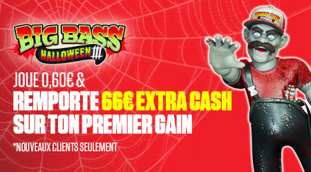 Big Bass Halloween III : 66 euros en plus pour Halloween avec  le casino Ladbrokes
