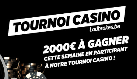 Casino Race : 2.000 euros de cash à gagner sur Ladbrokes