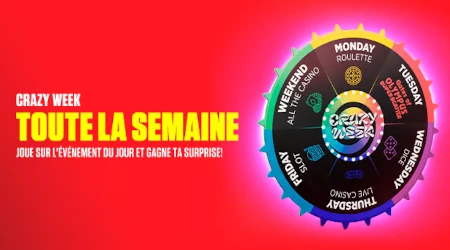 Crazy Week&nbsp;: une surprise par jour vous attend sur le casino  Ladbrokes