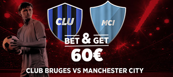 FC Bruges x Manchester City : 3 fois votre mise si les Gazelles marquent avec Ladbrokes