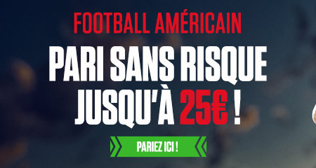 Pari sur Football Américain : 25 € sans risque sur Ladbrokes