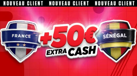 France x S&eacute;n&eacute;gal : Ladbrokes promet jusqu'&agrave; 50 &euro; cash aux nouveaux joueurs si un but est marqu&eacute;