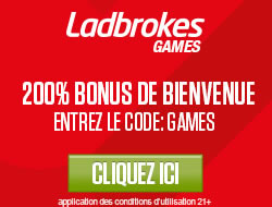 Ladbrokes Games 200 % de bonus avec le code GAMES