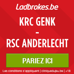 Genk x Anderlecht : pariez 10 € et gagnez 50 € si au moins un but est marqué