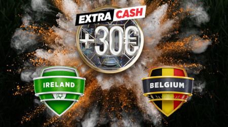 Irlande x Belgique : 30 euros extra cash Ladbrokes