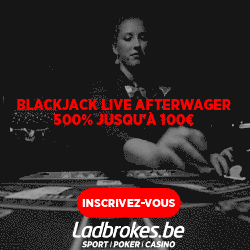 Bonus 50 euros Live Blackjack