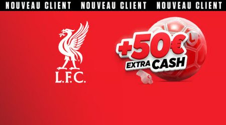 Ladbrokes : 50 € de cash offerts sur Liverpool - Arsenal pour les nouveaux joueurs