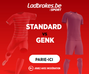 Standard de Liège x Genk : Choisis ton cadeau de bienvenue sur Ladbrokes