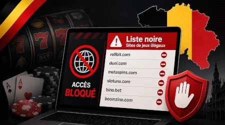 La Belgique bloque 12 nouveaux sites de jeux ill&eacute;gaux : Rollbit, Duel et MetaSpins vis&eacute;s