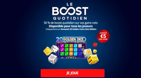 Magic Betting Casino lance son Boost Quotidien avec jusqu'&agrave; 5 &euro; suppl&eacute;mentaires par jour