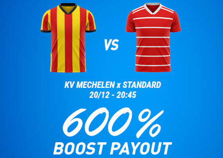 KV Mechelen x Standard : Gagnez 600 % de cash en  plus avec Magic Betting