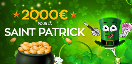 2.000 € de Super Bonus sur Magicwins.be pour la Saint Patrick