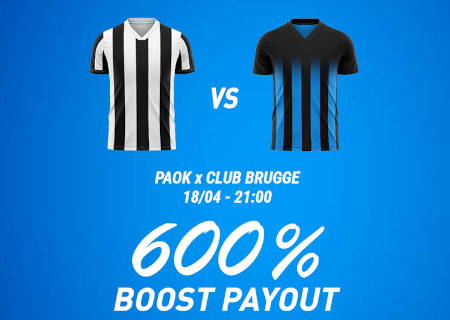 PAOK x FC Bruges : Gagnez 600 % de cash en plus avec Magicbetting