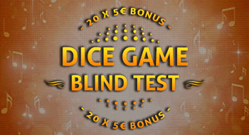 100 euros à gagner grâce au Dice Game Blind Test de magicwins.be