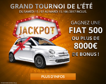 Une Fiat 500 à gagner lors du tournoi d'été de magicwins.be