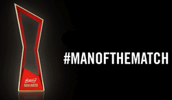 Vote pour l'Homme du Match via Twitter #ManoftheMatch