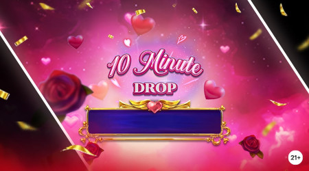 10 Minute Drop of Love : 100 euros à gagner  toutes les 10 minutes sur le casino Napoleon
