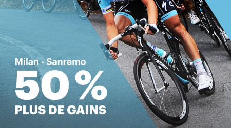 50 % de gains en plus sur Milan-San Remo