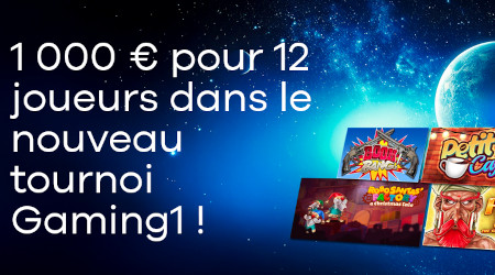 1.000 euros de cagnotte pour le tournoi Gaming1  du casino Oria