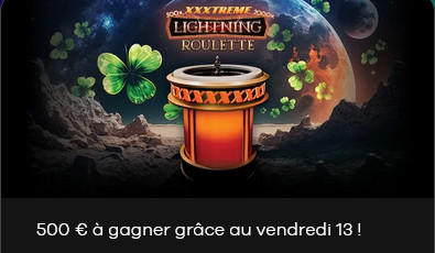 Vendredi  13 : 500 euros à gagner sur le casino Oria - Roulette Fest